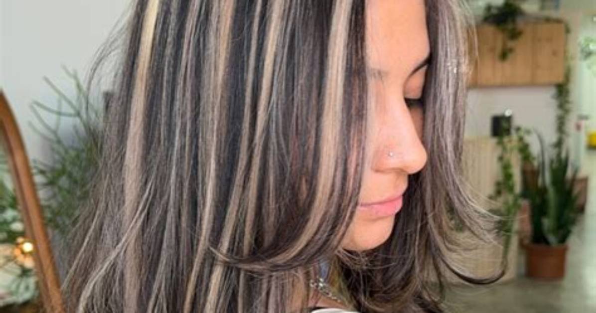 15 Stunning Black Hair with Blonde Streaks Styles Real Photos And