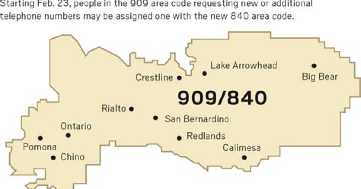 909 Area Code Changes Timeline of Splits Population Surges And