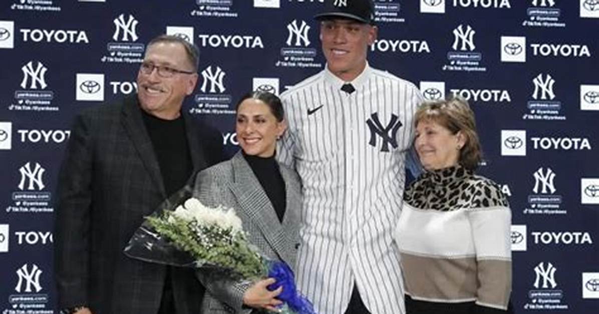 Aaron Judge S Wife Family Tree Samantha Bracksieck Daughter Nora All