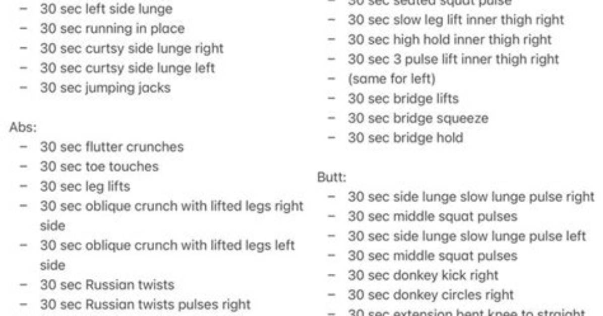 Alexis Texas Workout Blueprint Visual Breakdown of Her Lower