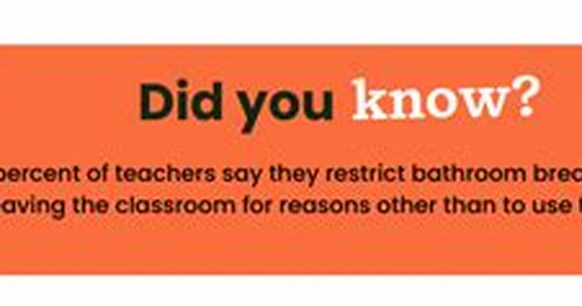 Can Teachers Deny Restroom Breaks Student Rights Medical Exceptions And