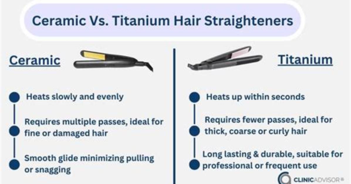 Ceramic vs Titanium Which Straightener Actually Creates The