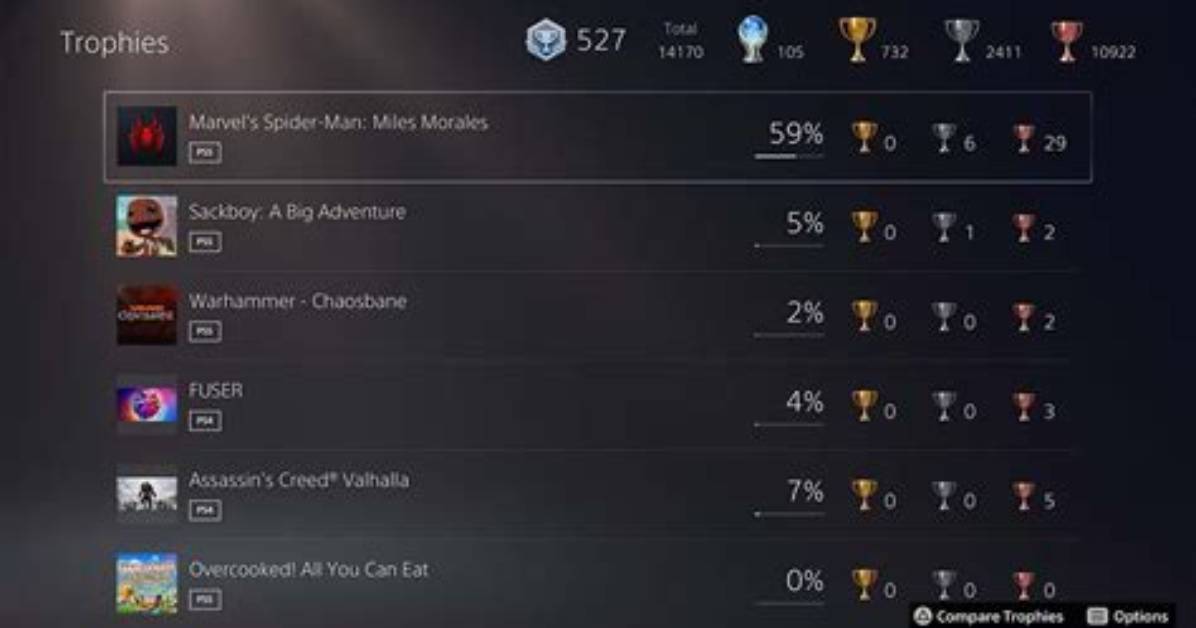 Complete Bo1 Ps4 Ps5 Trophy List