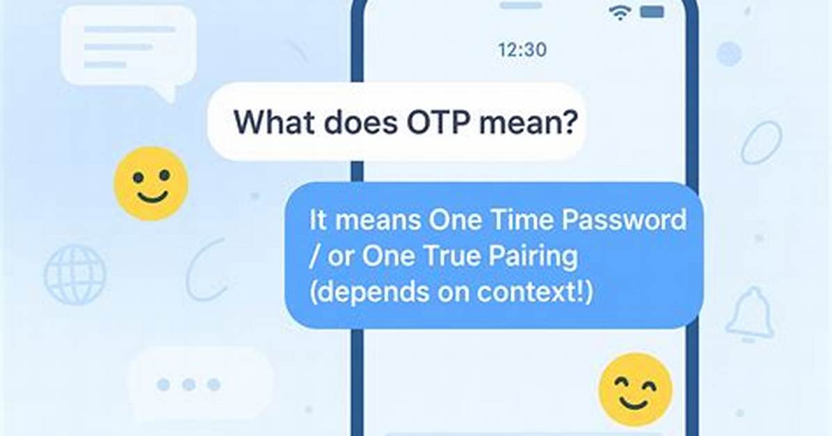 Complete Overview What Does Otp Mean in Text Background And