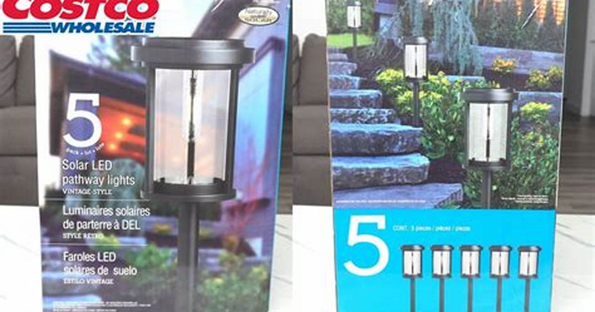 Costco Solar Walkway Lights Before And