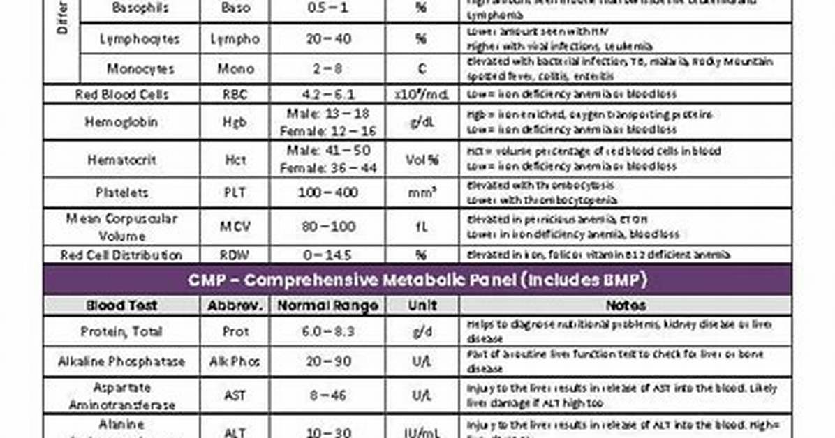 Decoding Your Lab Sheet Normal Agap Reference Ranges and How to Read Anion Gap