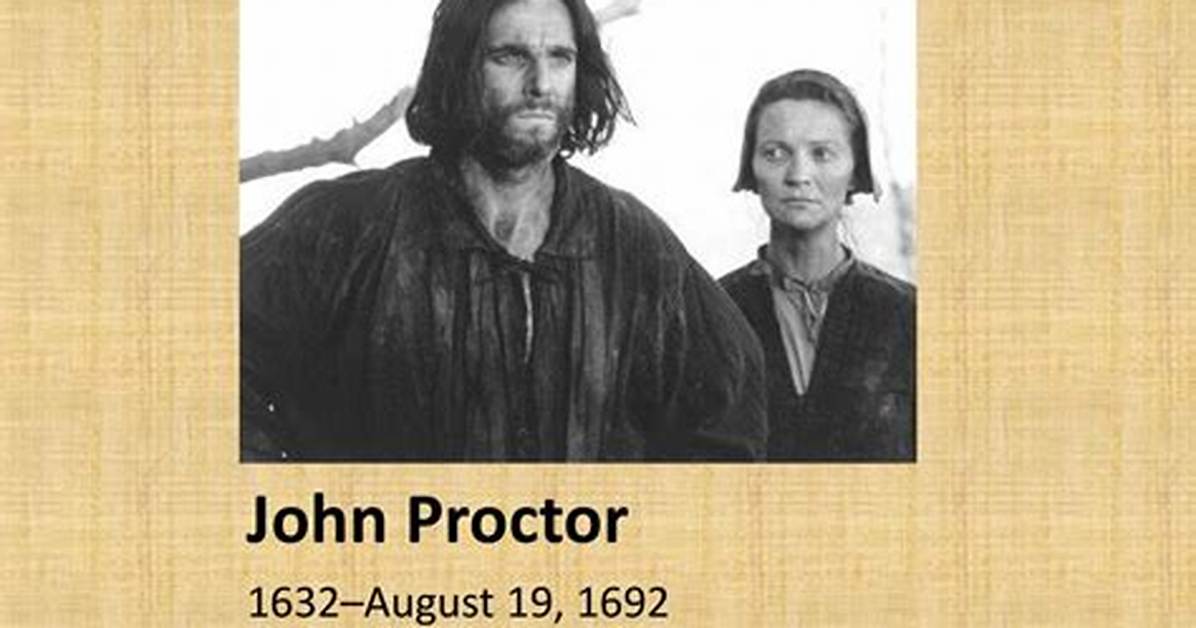 Did a Real Portrait of John Proctor Ever Exist the Truth Behind The
