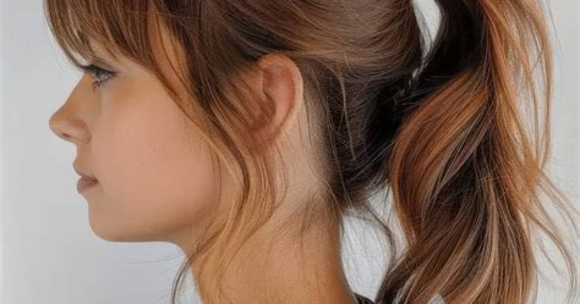Does a Ponytail with Side Bangs