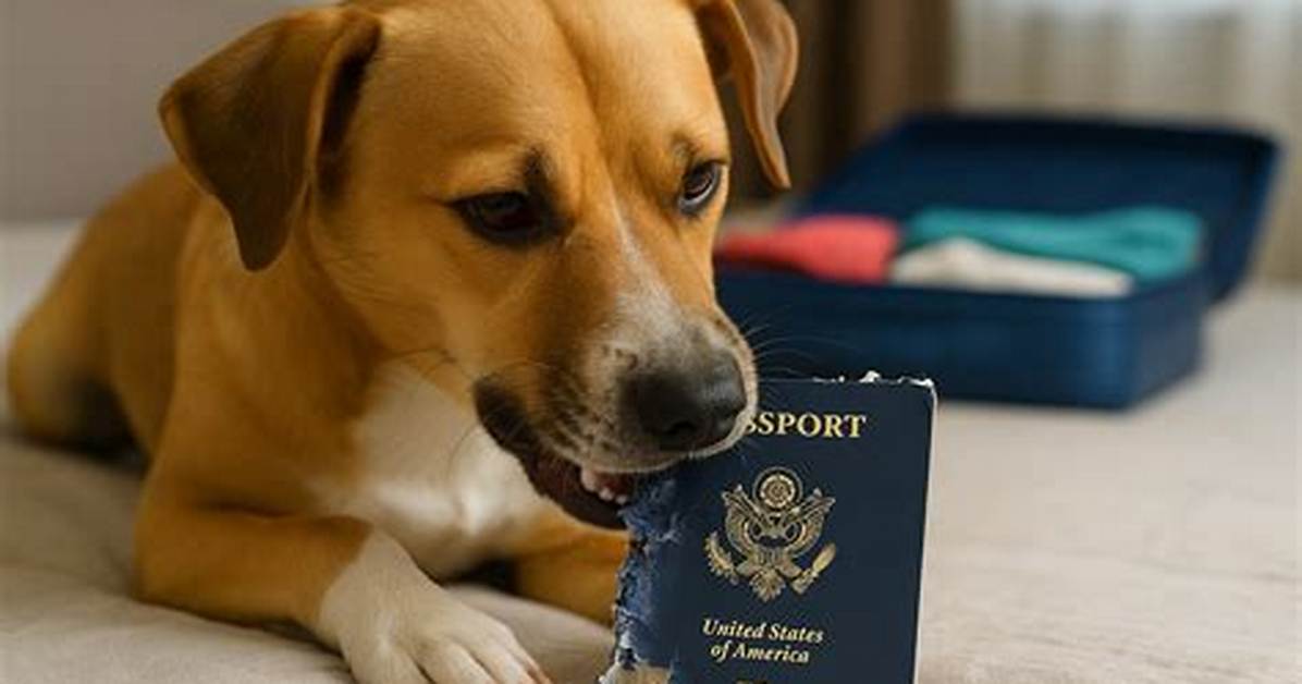 Dog Ate Your Passport Before a Trip Step by Step