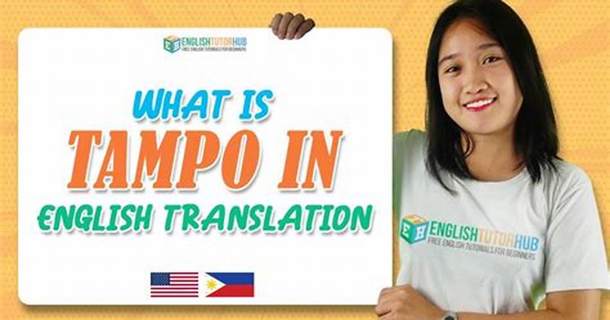 English Translation Guide for Tampo Definitions Synonyms And