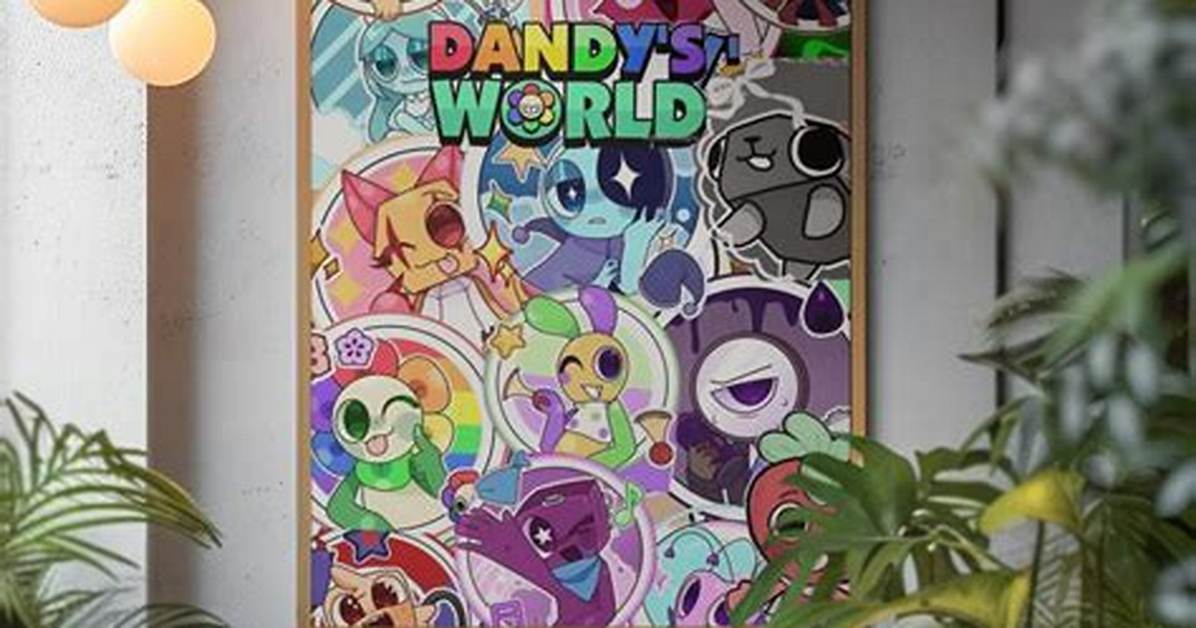 Every Official Dandy S World Poster Revealed Character Art Variants And
