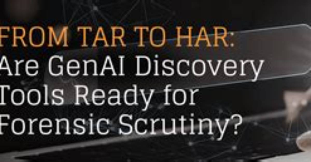 Forensic Scrutiny How