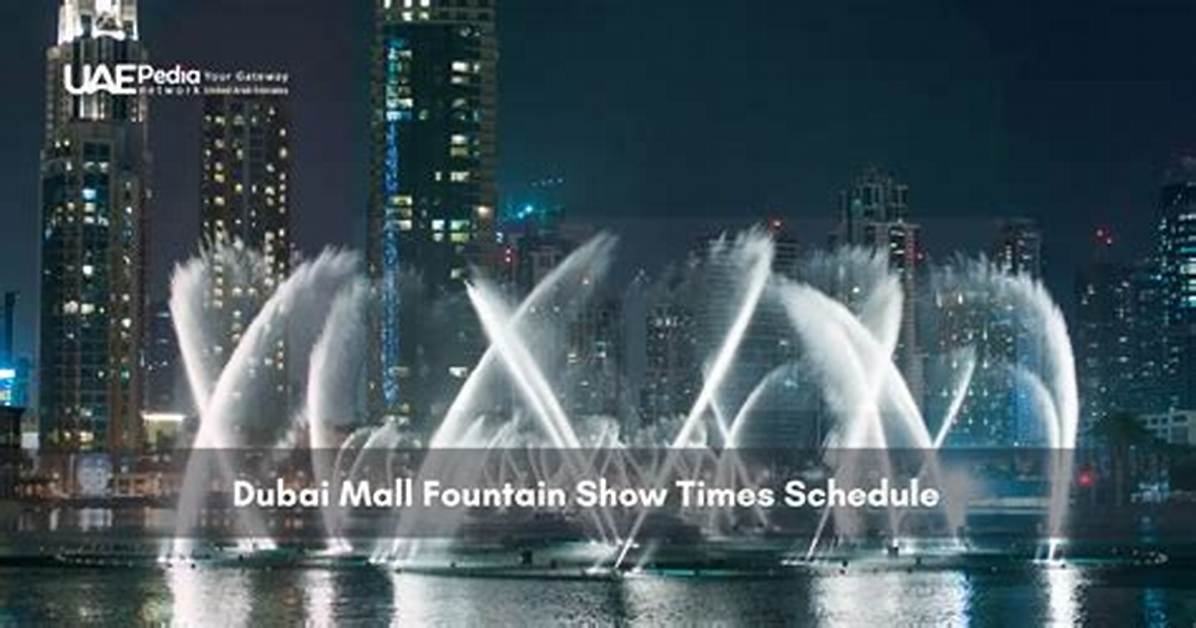 Fountain of Rings Show Schedule Water Features and Visual Spectacle A