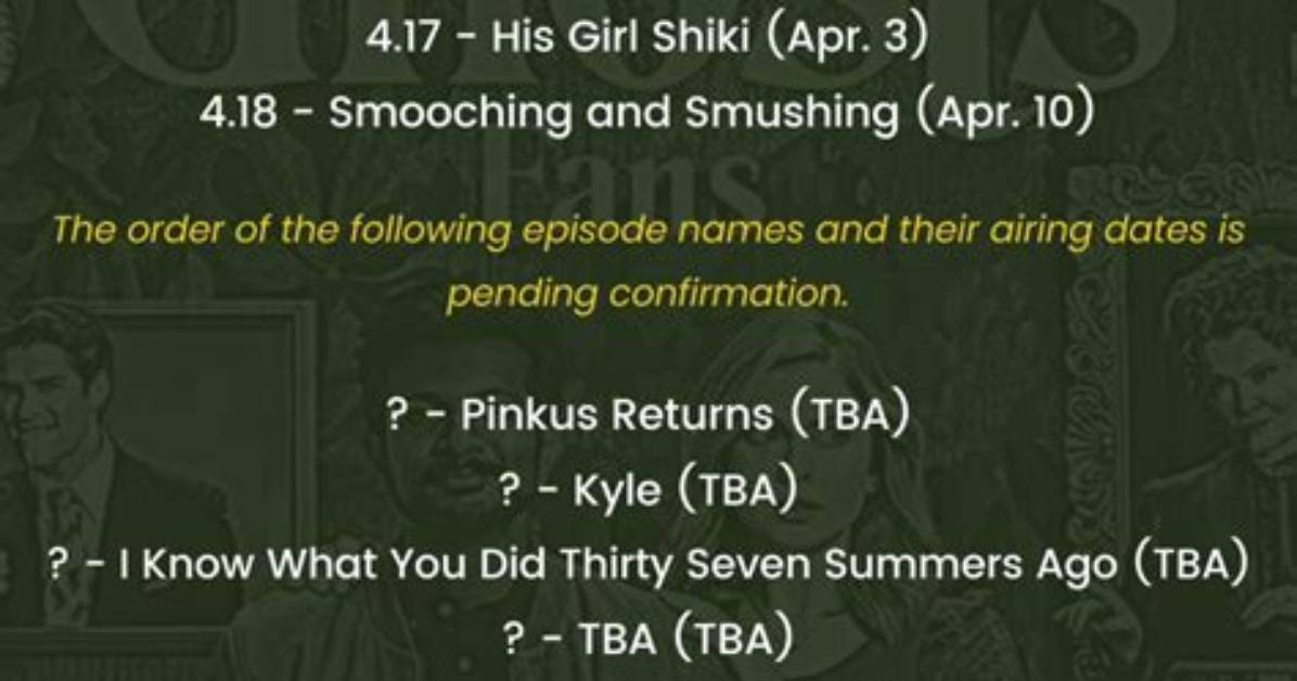 From Season 4 Schedule Timeline Episode Order and Expected