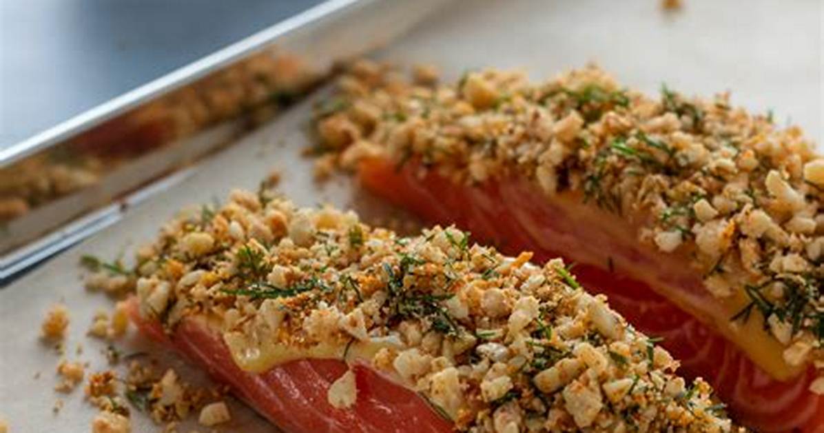 Honey Hazelnut Crusted Sockeye Salmon the 20 Minute