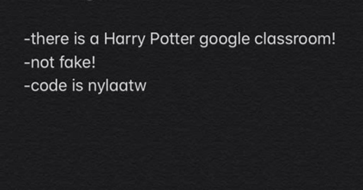 How Harry Potter Google Classroom Codes Became a Viral Phenomenon Across