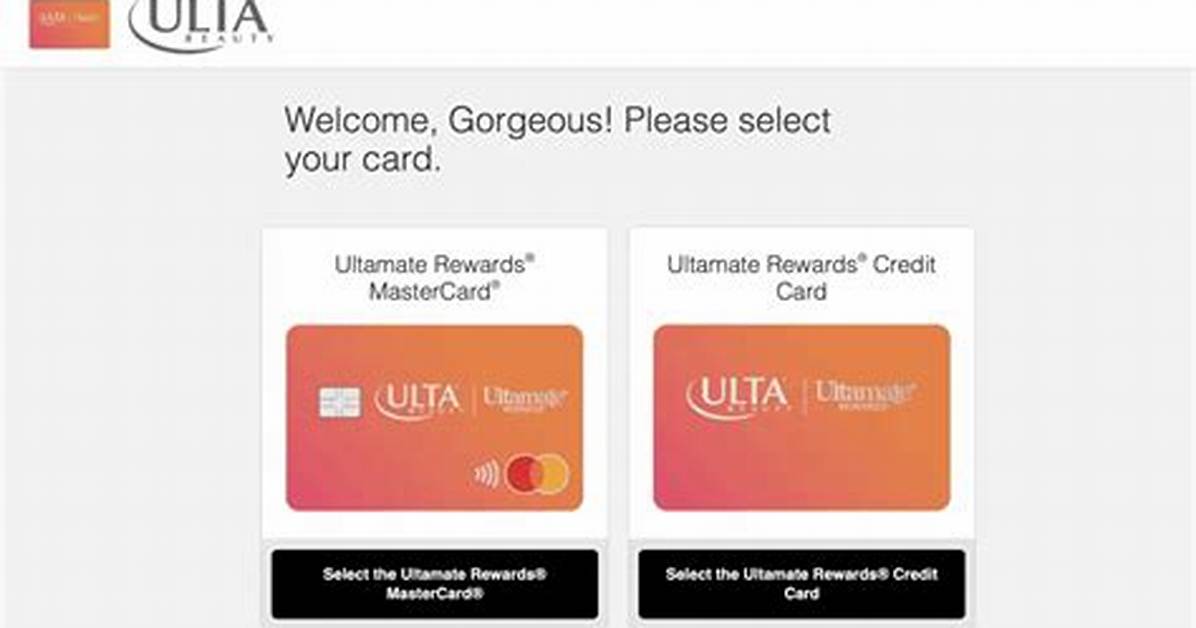 How to Pay Ulta Credit Card All Online Phone And