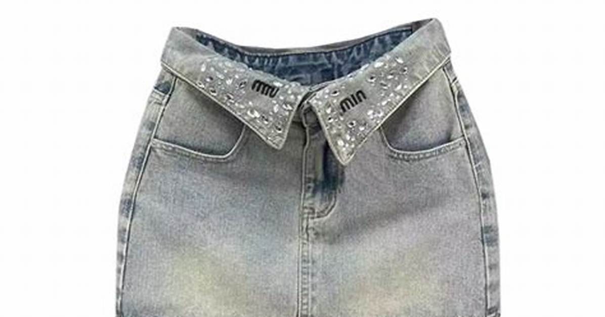 How to Style the Crystal Folded Denim Skirt Complete Buyer And