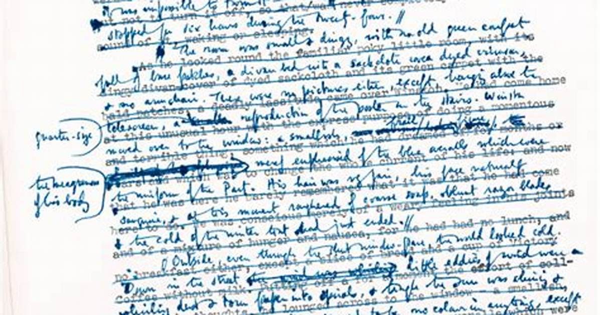 Inside George Orwell S 1984 Manuscripts Iconic Editions And