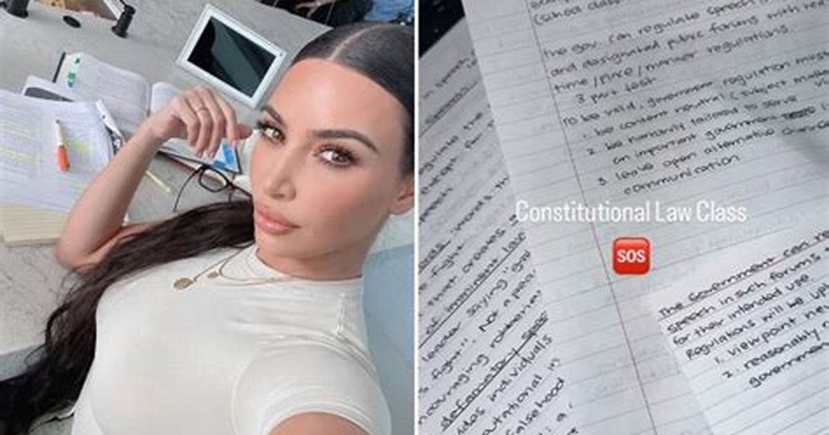 Inside Kim Kardashian S Law Notes the Truth Behind Her Intense Bar