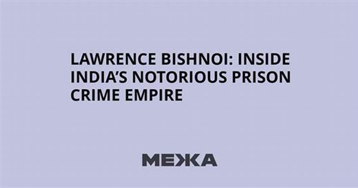 Inside the Bishnoi Empire from an Ex Cop S Son in Punjab to International