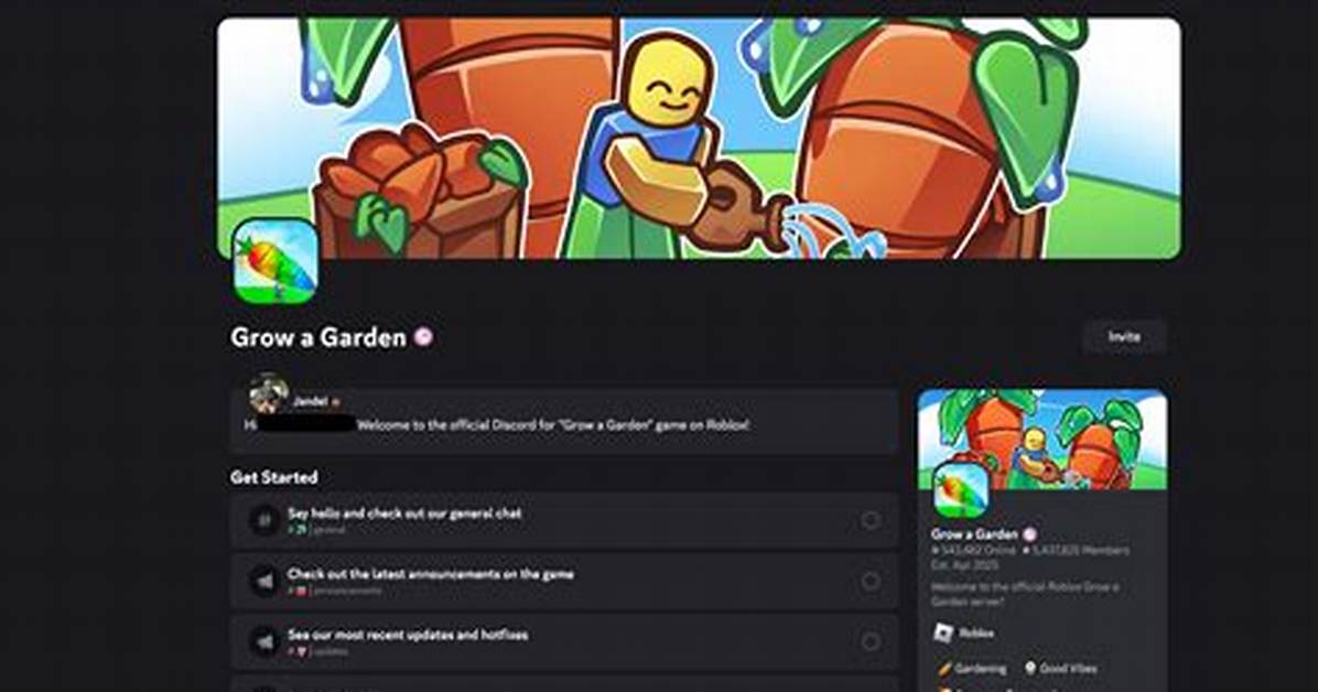 Inside the Official Grow a Garden Discord New Developer Integrations and What S