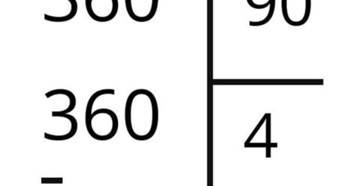 Is 360 Divided by 4 Always 90 the Mathematical Rules Modulo And