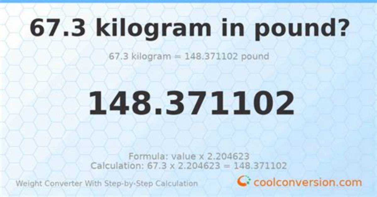 Is 67 5 Kilograms Exactly 148 8 Pounds the Science Behind International