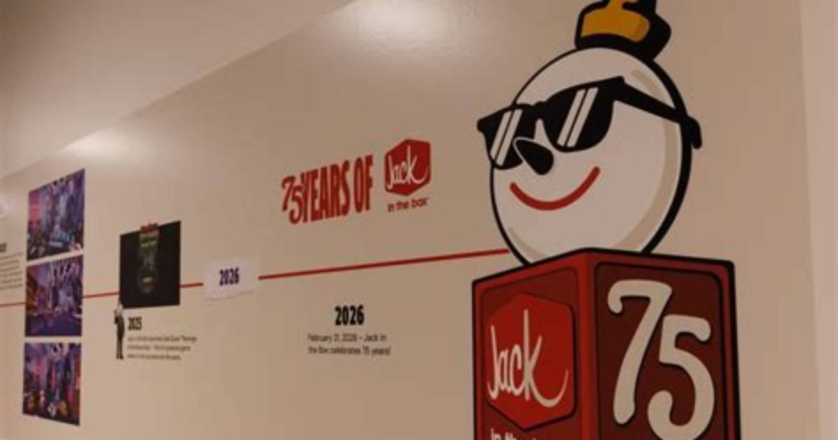 Jack in the Box Burger Timeline 75Th Anniversary Drop to California