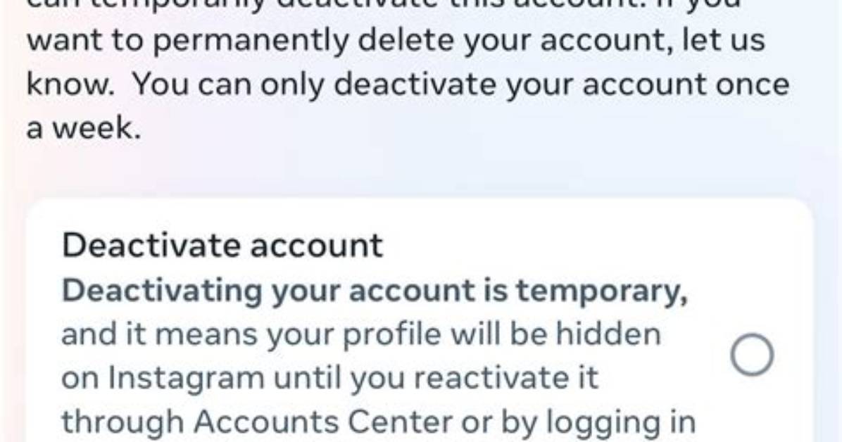 Logging out vs Deactivating Instagram the Critical