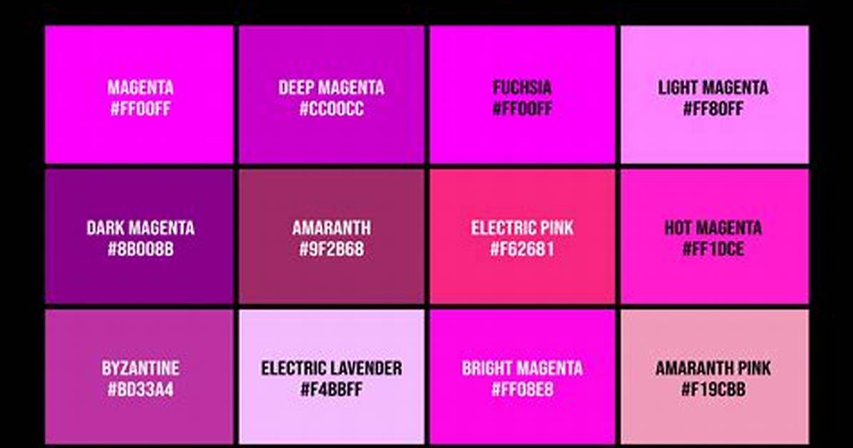 Magenta or Mauve the True Color Wheel Science Behind Pink And
