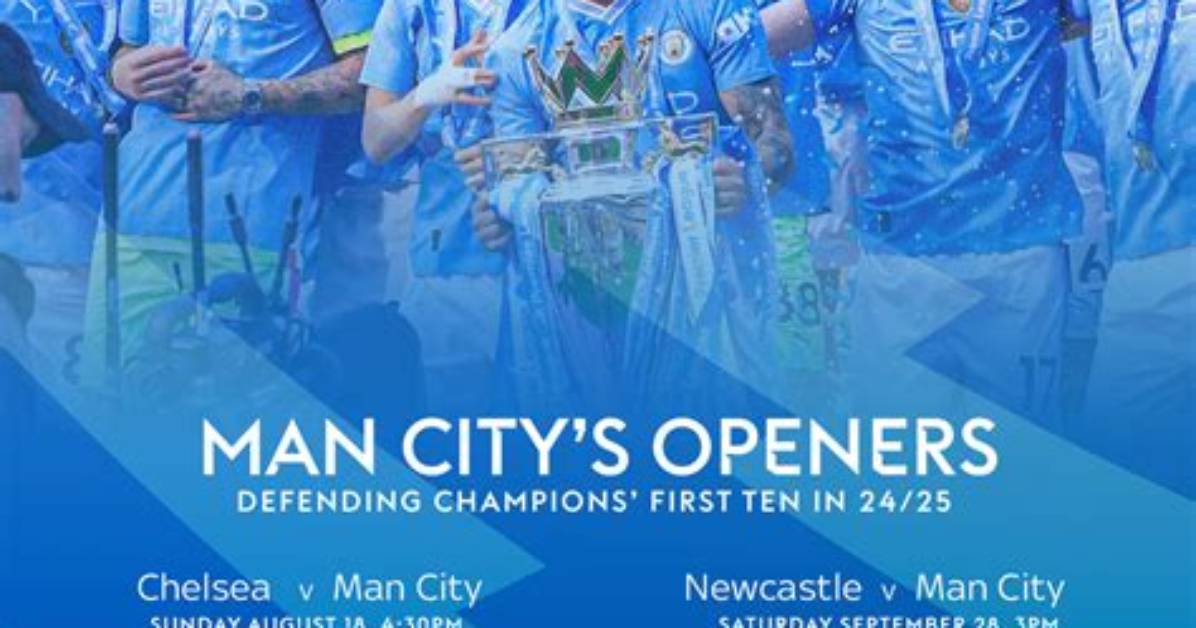 Manchester City Full Fixture Guide Kick off Times Streaming Channels And