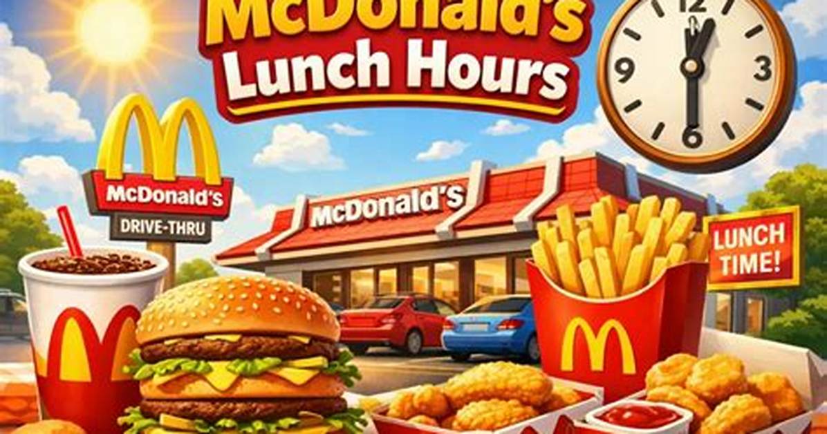 Mcdonald S Lunch Hours Confirmed Official App Timers And