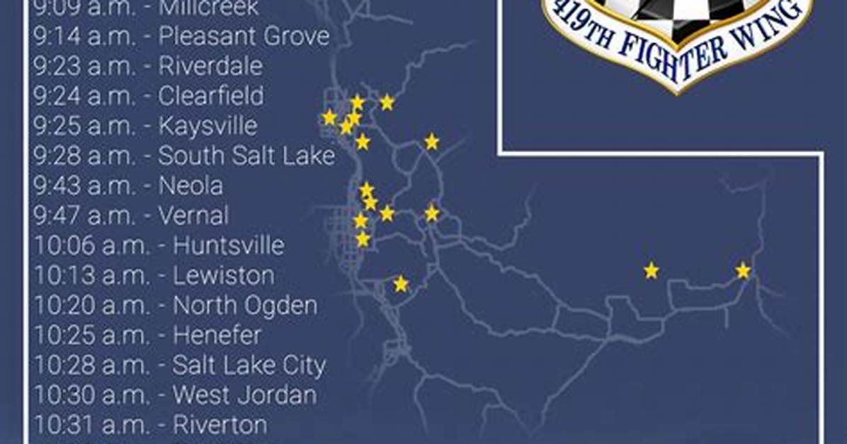 Military Jet Flyover Schedule Today Timelines Locations And