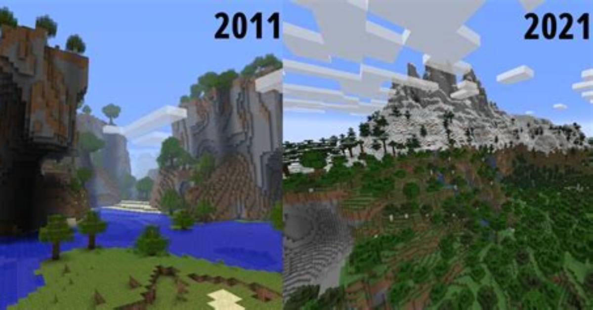 Minecraft Terrain Generation Evolution Building On