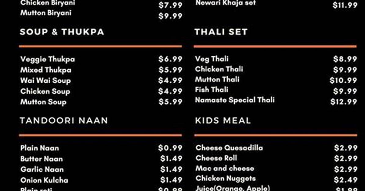Namaste Grill Bar Fact Check Menu Offerings Buffet Status And
