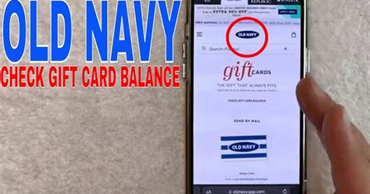 Old Navy Gift Card Balance Guide Exactly Where to Find Your Pin And