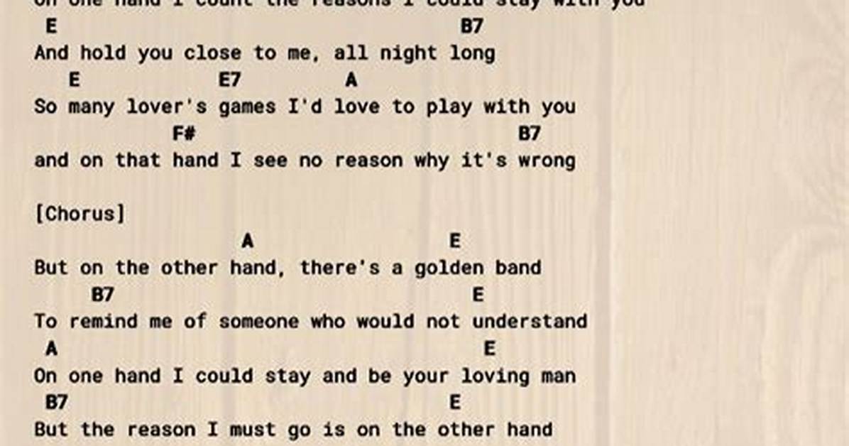 On the Other Hand Lyrics Explained Why Randy Travis S Classic Is About Cheating Not