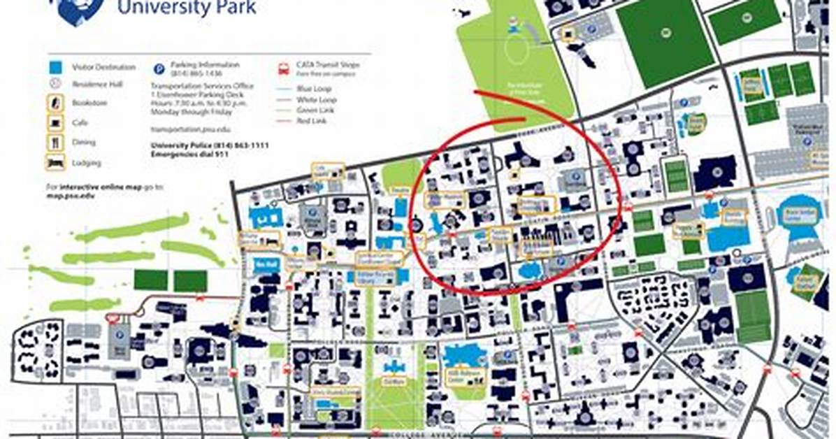 Penn State Main Campus Location Guide Exact Address Directions And