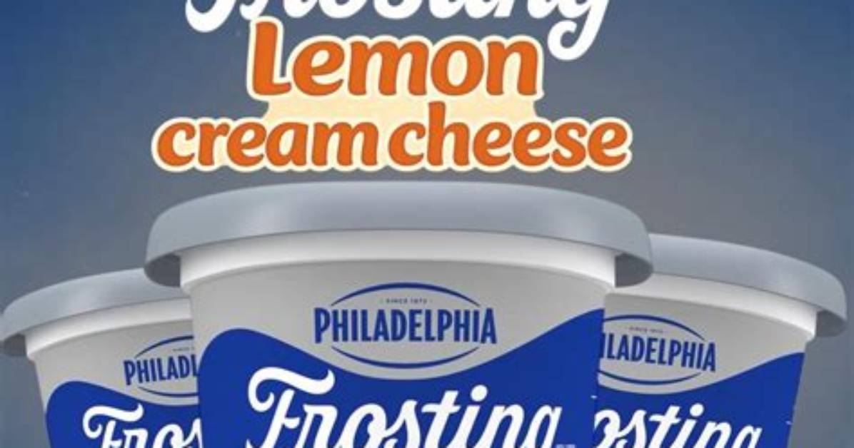 Philadelphia Drops Lemon Cream Cheese Frosting Just in Time For