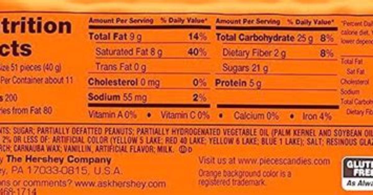 Reese S Pieces Ingredient Label Breakdown Milk vs Dairy