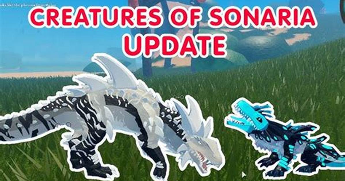 Roblox Creatures of Sonaria Update Tracker