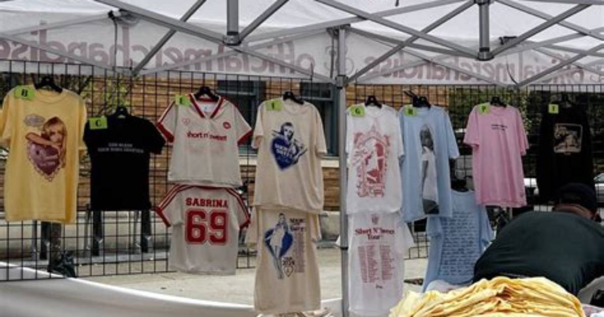 Sabrina Carpenter Tour Merch Rollout Pop up Drops And
