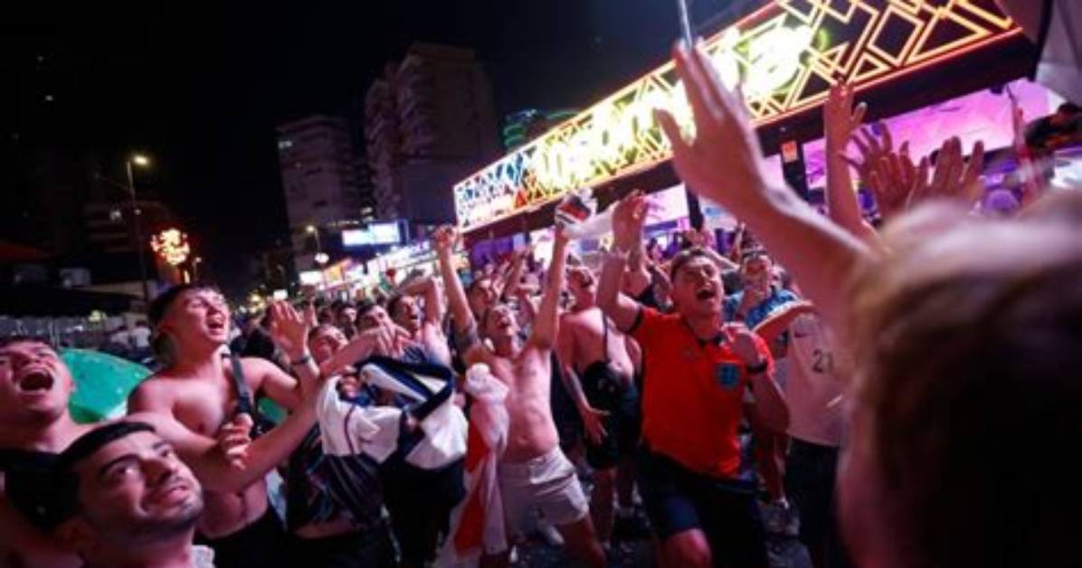 Shocking Benidorm Street Scenes England Fans Stunned as Viral Celebrations Cross The