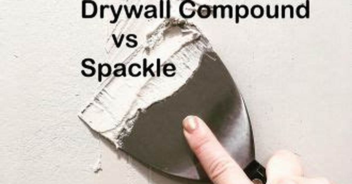 Spackle vs Drywall