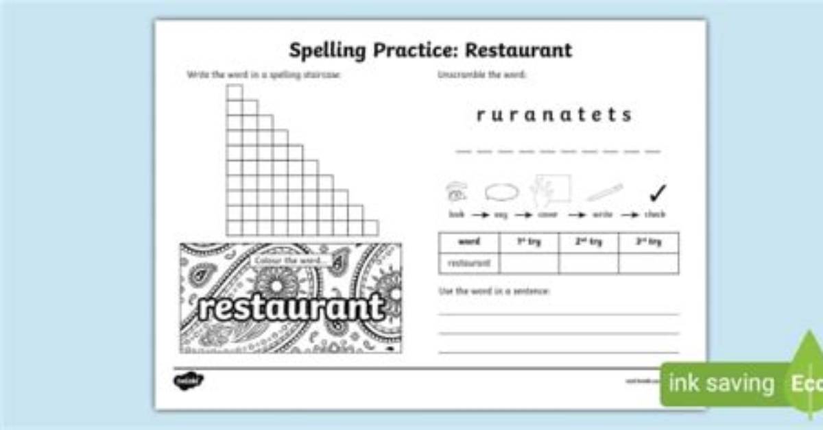 Spelling Restaurant Right Separating Linguistic Quirks From