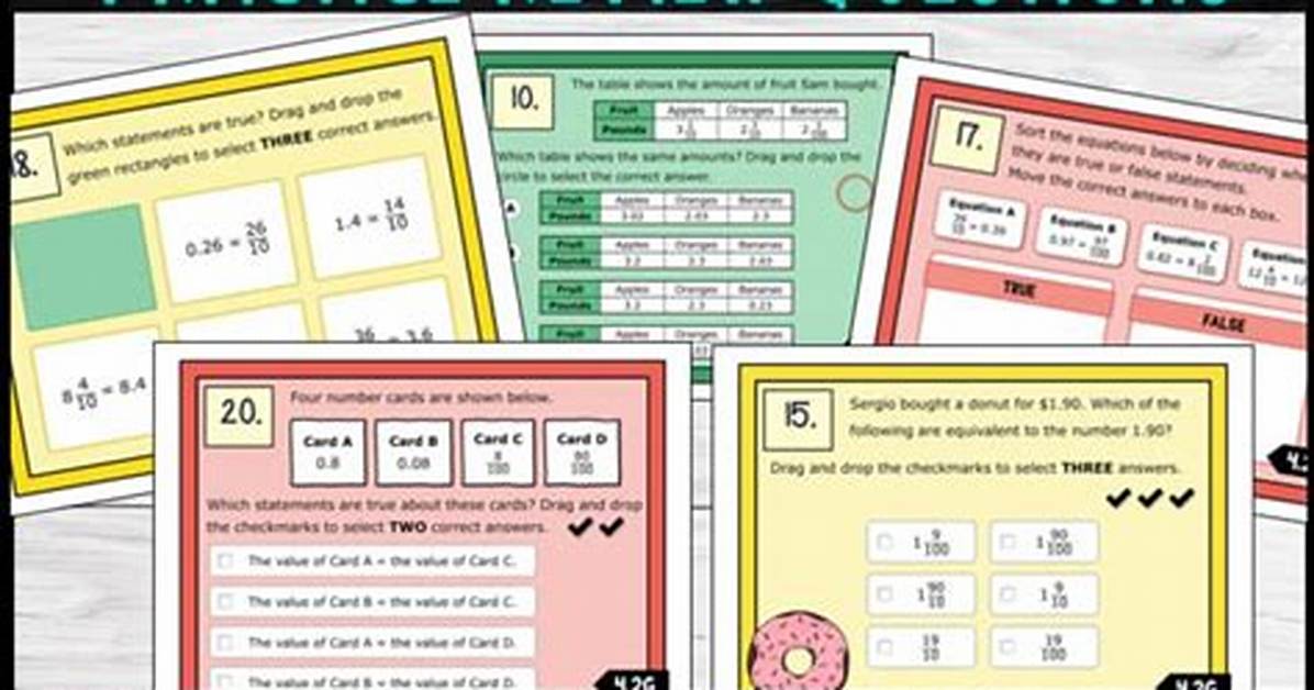 Standardized Test Crunch Speed Converting Decimals