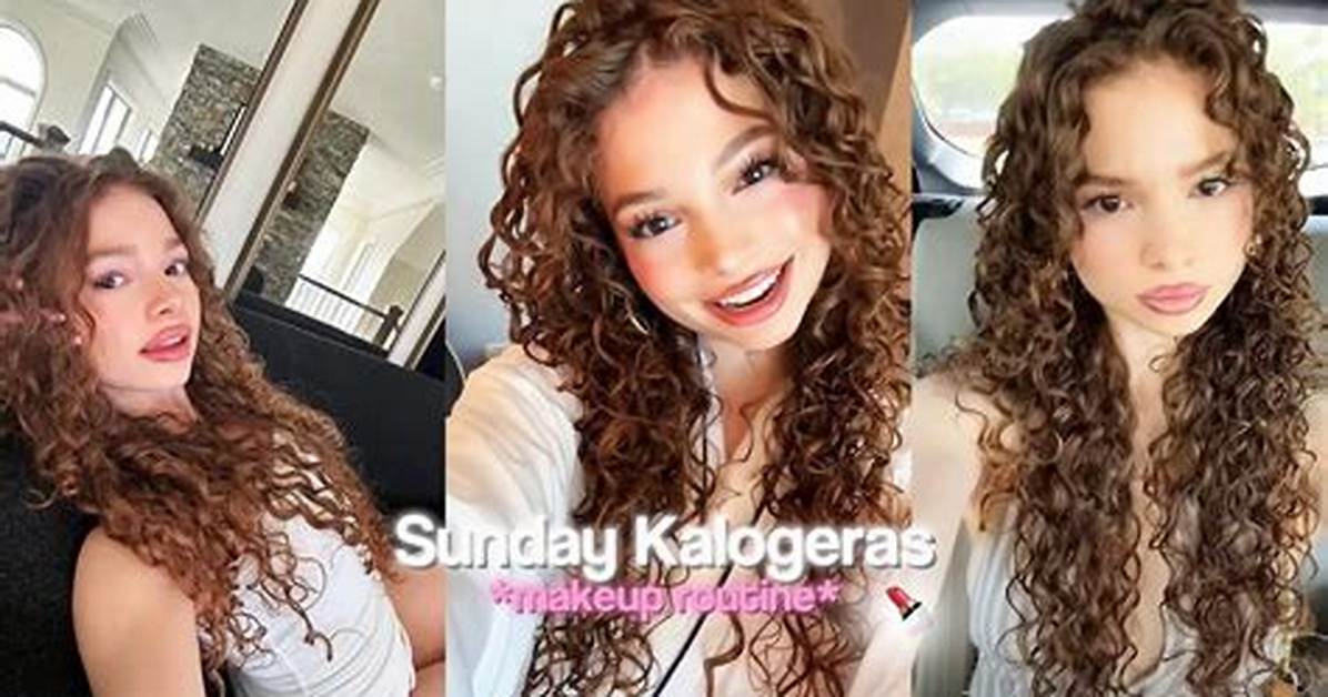 Sunday Kalogeras Face Beauty Breakdown Routine Skin Type And