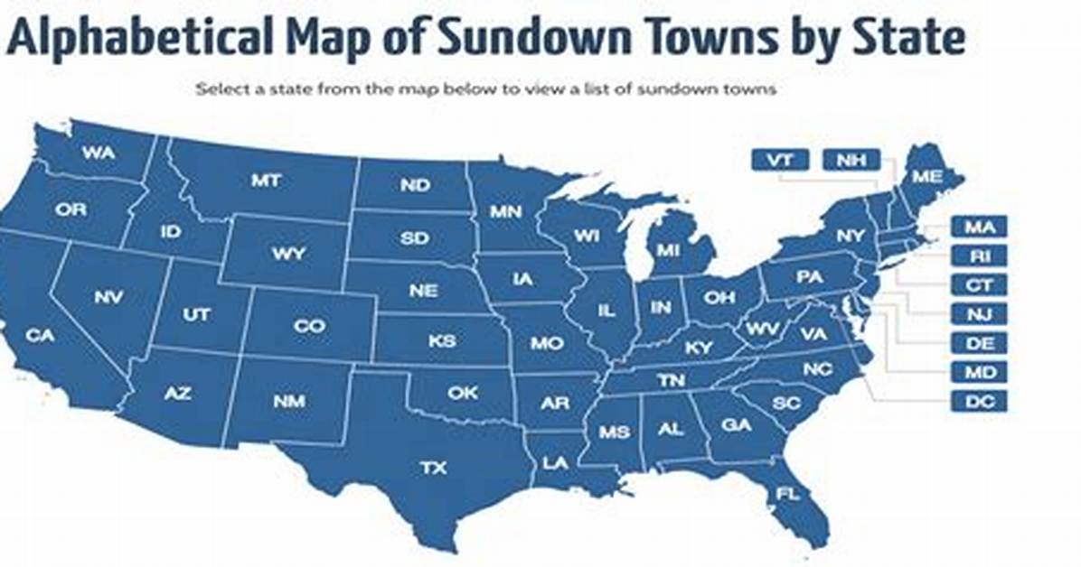 Sundown Towns Map