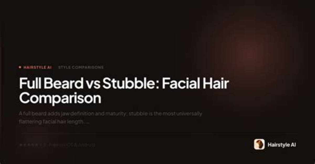 Textra Facial Hair Stubble Breakdown Visual Comparison Across